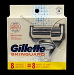 8-PACK Gillette Skinguard Razor Blade Refills Cartridges Total. Fixed Price $27.99.