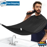 Men's Beard Bib Apron Cape Facial Hair Shaving Care Shave Catcher. Fixed Price $6.95.