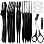 Molisaka Eyebrow Razor Pack, Multipurpose Count (pack Of 12), Black. Fixed Price $9.11.