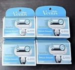Gillette Venus Sensitive Deluxe Smooth 4 Cartridges With 5 Blades. Lot Of. Fixed Price $35.99.