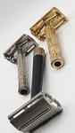 Vintage Safety Razors Lot Of 3 2 Gillette 1 Schick Gold Silver Open & Close. Fixed Price $52.00.