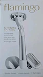 Flamingo Women's 5-BLADE Razor, 1 Handle + 2 Cartridges Shower Holder, Chrome!. Fixed Price $15.00.