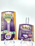 Schick Silk Effects Classic Razor + 7 Blade Refill Cartridges New Old Stock. Fixed Price $39.87.