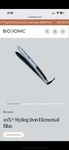 Bio Ionic Corded 1IN Pro Styling Iron ZFGTST-10X-BLUE Elemental. Fixed Price $150.00.