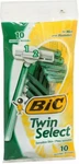Bic Twin Select Disposable Shaver Men Sensitive Skin Slim Head 10 Each Pack Of 2. Fixed Price $21.99.