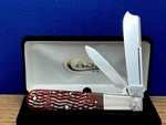 Awesome Vintage 40-64 Rare Red Grooved Bone 1 Arm Razor Knife 6205RAZ Long Pull. Fixed Price $890.00.