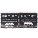 200 Parker Premium Platinum Single Edge Half Blades Barber Razors Boxes Of 100. Fixed Price $14.95.