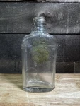 Old Mr. Boston 1/2 Pint Straight Whiskey Embossed Metal Label Glass Bottle. Fixed Price $63.74.