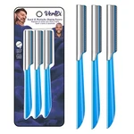Beard Shaping Tool Mustache Straight Edge Travel Razors Stainless Steel.... Fixed Price $8.81.