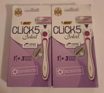 2 X Bic Click 5 Soleil Women's Disposable Razor Blades 1 Handle + 3. Fixed Price $13.00.