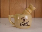 Antique Seaforth! Heather Fern Stoneware Men Shaving Mug W/brush Usa Vgc!. Fixed Price $45.00.