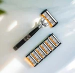 Pro Razors Shaving System 1 Handle + 6 Cartridge Set 7-LAYERS Precision Blade. Fixed Price $12.99.