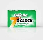 *100 Pc Gillette 7 O'clock Permasharp Stainless Razor Blades Saloon Suply!!***. Fixed Price $18.00.