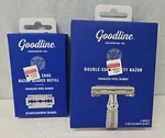 Goodline Men's Double Edge Safety Razor + 15 Ss Replacement Blades. Fixed Price $15.30.