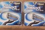 New 2 Packs Gillette MACH3 Turbo 5 Cartridge Razor Refills 10 Total. Fixed Price $32.99.
