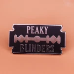 Peaky Blinders Razor Blade Shelby 1.1" Lapel Enamel Pin Badge New. Fixed Price $14.99.