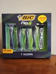 Bic 7 Men's Disposable Razor Gift Set Includes 6 Flex 4 Sensitive + 1 5. Fixed Price $14.97.