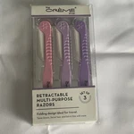 The Creme Shop Retractable Multi-purpose Razors New Nib Set Of 3 Foldable Design. Fixed Price $5.00.