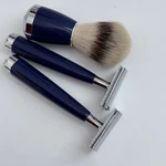 Safety Razor (2) & Synthetic Brush Set Jack Black X Muhle Blue Rare Retired. Fixed Price $220.00.