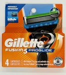 Gillette FUSION5 Proglide Razor Refills 4 Pack New Sealed Shelf Pull. Fixed Price $11.99.