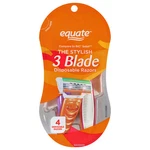 Equate Beauty Women's The Stylish 3 Blade Multi-color Disposable Razor 4 Count. Fixed Price $21.56.