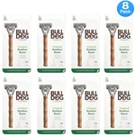 Bulldog Original Bamboo Razor 2-BLADE + Aloe Vera 8 Pack New. Fixed Price $42.00.
