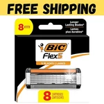 12/8 Bic Flex 5 Refillable Razor Cartridges Men Smooth & Comfortable. Fixed Price $15.18.
