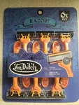 Von Dutch Disposable Razors 6-PACK Flexible Contouring Head Smooth Shave. Fixed Price $24.95.