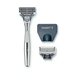 Harry Men's German 5-BLADE Razor Chrome With 2-CARTRIDGES Precision Trimmer. Fixed Price $21.98.