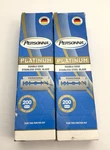 200 Personna Platinum Blue Double Edge Safety Razor Blades Made Germany QTY.2. Fixed Price $62.00.