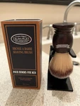 Plisson Synthetic Shaving Brush (made France), Stand Included, Rare. Fixed Price $149.99.