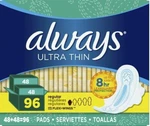 Always Ultra Thin Regular Pads With Wings (96 Ct.). Fixed Price $24.22.