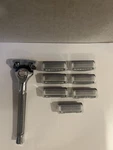Cremo The Barber Grade Shave Experience One Razor & 8 Cartridges No Box As Shown. Fixed Price $16.99.