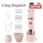 3-IN-1 Lady Electric Razor Bikini Trimmer Wet Dry Painless Shaver Pink. Fixed Price $33.08.