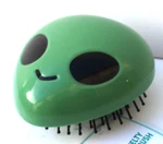 New Alien Ufo Green Shaped Hair Brush With Sprinkles Fun Unique Detangling Tool. Fixed Price $10.00.