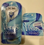 Gillette Venus Divine Razor Shaver With Total 6 Refill Cartridges Nos Vtg. Fixed Price $69.97.