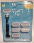 New Gillette Venus Smooth Doux Women's Razor + 5 Cartridges 3 Blades. Fixed Price $11.95.
