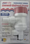 Rule 403FC Tournament Series Livewell Pump With Seacock Fitting 800 Gph. Fixed Price $100.24.