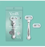 Gillette Venus Extra Smooth Sensitive Razor Metal Handle, 2 Cartridges, Shower. Fixed Price $14.99.