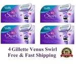4 Gillette Venus Swirl Razor Blades Flex Ball Cartridge Refill Fit Embrace Olay. Fixed Price $16.99.