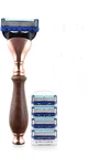 5 Edge Cartridge Shaving Razor Wood Handle Made For Women Shaver. Fixed Price $44.95.