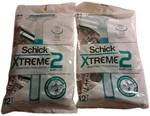 Two New Schick Xtreme 2-BLADE Sensitive Men's Disposable Razors, 12 Count Packs. Fixed Price $10.40.