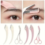3PCS Eyebrow Trimmer Set Curved Razor Scissors Comb Easy Grooming Beauty Tool. Fixed Price $10.96.