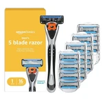 Amazon Basics 5-BLADE Motionsphere Men's Razor With Dual Count (pack Of 1). Fixed Price $28.99.