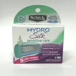 Schick Hydro Silk Sensitive Care Cartridges Refills 4CT 5 Curve Sensing Blades. Fixed Price $12.49.
