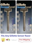 2 Gillette Excel Metal Razor Handle Blade Shaver Made Usa 1993 Ft SENSOR3. Fixed Price $110.99.
