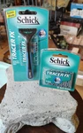 New Schick Tracer Fx Razor Handle W/2 Replacement Cartridges + 1 Pack Of 5. Fixed Price $68.95.
