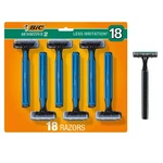 Bic Sensitive 2 Disposable Razors For Men With Count (pack Of 18), Assorted. Fixed Price $18.43.