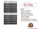 *20 Gillette Atra Plus Razor Blades Cartridge Refill Fit Schick Slim Twin Shaver. Fixed Price $41.99.