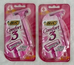 Lot Of 8 Bic Comfort 3 Women Sensitive Skin Razors Blade Shavers Nos 2005. Fixed Price $24.95.